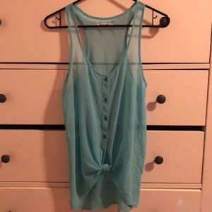 Turquoise blouse